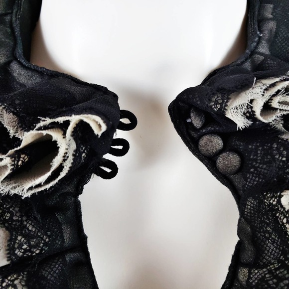 Robert Rodriguez Target Neiman Marcus Ruffle Front Blouse/Top ~ Size Medium - Picture 6 of 9